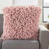 Life Styles Velvet Sponge Finger Oversize Square Throw Pillow Pink - Mina Victory