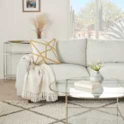 18"x18" Woven Braided Geometric Outdoors Square Throw Pillow - Mina Victory -Mina Comfort Outlet Store GUEST 06e251e1 c77b 4eb3 9861 a2d6aa6eafd5