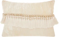 Mina Victory Sofia Velvet Tassels Indoor Throw Pillow -Mina Comfort Outlet Store GUEST 0a1d7032 842d 4450 8c7e cd6b5adf1f14