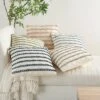 Life Styles Woven Lines And Dots Throw Pillow - Mina Victory