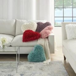 Shag Frame Heart Throw Pillow Blue - Mina Victory 7 Shag Frame Heart Throw Pillow Blue - Mina Victory -Mina Comfort Outlet Store GUEST 12465c1b 0148 4552 896c 73c1de19e2cd