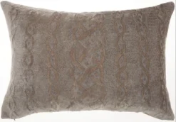 Mina Victory Life Styles Velvet Interlock 14" X 20" Indoor Throw Pillow -Mina Comfort Outlet Store GUEST 169dc58c 9c33 4037 882f b083cf5bb799