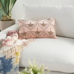 12"x20" Sofia Beaded Flowers Lumbar Throw Pillow - Mina Victory -Mina Comfort Outlet Store GUEST 1e82cb6d e13c 422b b427 d3d08d0bee13