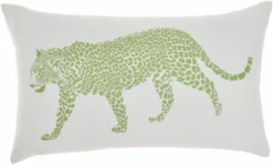 Mina Victory Outdoor Raised Print Leopard Lumbar Throw Pillow -Mina Comfort Outlet Store GUEST 20493a45 5731 4a68 bd9b 89539590ef27