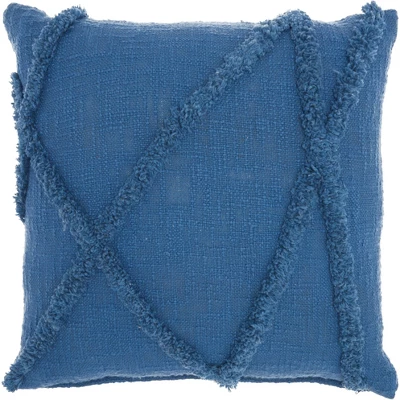 18"x18" Distressed Diamond Square Throw Pillow - Nourison 7 18"x18" Distressed Diamond Square Throw Pillow - Nourison - Image 7