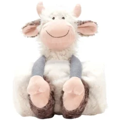 Mina Victory Plush Lines Stuffed Animal Plush With Blanket 7" X 17" Indoor Stuffed Animal -Mina Comfort Outlet Store GUEST 24273c5b dd0b 4317 b84a ae4dce4790a7