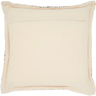 Life Styles Printed Flower Patch Oversize Square Throw Pillow Indigo - Mina Victory 3 Life Styles Printed Flower Patch Oversize Square Throw Pillow Indigo - Mina Victory - Image 3