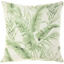 18"x18" Reversible Indoor/Outdoor Banana Leaf And Chevron Print Square Throw Pillow - Mina Victory 15 18"x18" Reversible Indoor/Outdoor Banana Leaf And Chevron Print Square Throw Pillow - Mina Victory -Mina Comfort Outlet Store GUEST 29525edd 7e10 4307 a2bb 40eeb9c53b34