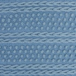 18"x18" Life Styles Woven Striped Square Throw Pillow Ocean Blue - Mina Victory -Mina Comfort Outlet Store GUEST 2ee4f3c4 074a 4e4e ae98 e07441caff63