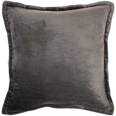 20"x20" Oversize Sofia Solid Velvet Flange Square Throw Pillow - Mina Victory 7 20"x20" Oversize Sofia Solid Velvet Flange Square Throw Pillow - Mina Victory - Image 7