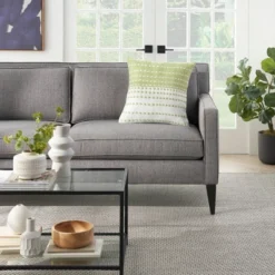 18"x18" Woven And Stitched Square Throw Pillow - Mina Victory -Mina Comfort Outlet Store GUEST 359dadab 7963 4b44 b704 75e7d5472297