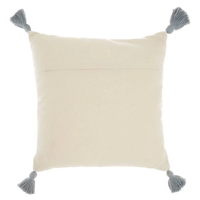 18"x18" Life Styles Lattice With Tassels Square Throw Pillow - Mina Victory 1 18"x18" Life Styles Lattice With Tassels Square Throw Pillow - Mina Victory