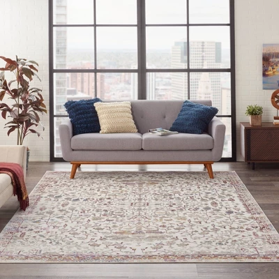 Woven Striped Life Styles Square Throw Pillow - Mina Victory 4 Woven Striped Life Styles Square Throw Pillow - Mina Victory - Image 4