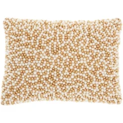 10"x14" Luminescence Fully Beaded Pearls Lumbar Throw Pillow - Mina Victory -Mina Comfort Outlet Store GUEST 3b37f9a4 7c58 4b21 b526 3c57656acdf9