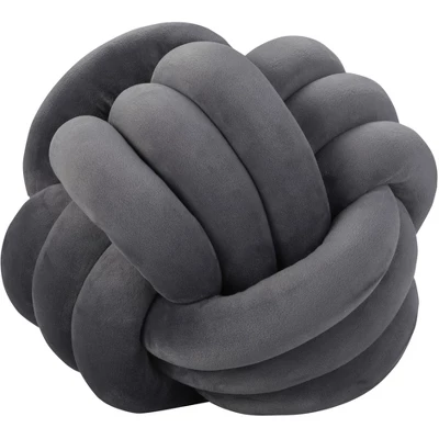 Mina Victory Sofia Infinite Knot Ball 13" X 13" Round Indoor Throw Pillow 6 Mina Victory Sofia Infinite Knot Ball 13" X 13" Round Indoor Throw Pillow - Image 6