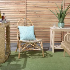 18"x18" Reversible Indoor/Outdoor Coral And Dotted Square Throw Pillow Turquoise - Mina Victory -Mina Comfort Outlet Store GUEST 4222ac32 fd5b 4be0 a5a1 747836666c9c