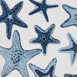 18"x18" Life Styles Towel Embroidered Starfish Square Throw Pillow Blue - Mina Victory -Mina Comfort Outlet Store GUEST 46971a49 0dc6 45e9 b990 5df440de23b4