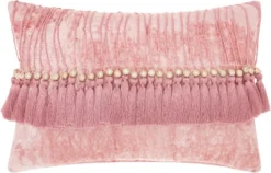 Mina Victory Sofia Velvet Tassels Indoor Throw Pillow -Mina Comfort Outlet Store GUEST 46daeacf 88e2 4af6 bfef eab21c5ff066