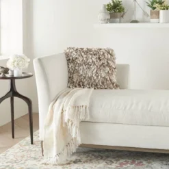 20"x20" Life Styles Ribbon Loops Throw Pillow - Mina Victory -Mina Comfort Outlet Store GUEST 4897432b 1fc4 4e9b 8e7d 4cde988d5cda