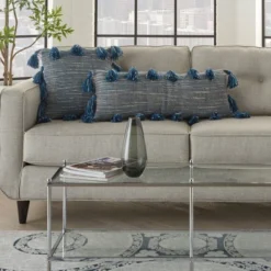 Life Styles Woven With Tassels Throw Pillow - Mina Victory -Mina Comfort Outlet Store GUEST 4df7715f f4ac 4822 b120 e641110b0139