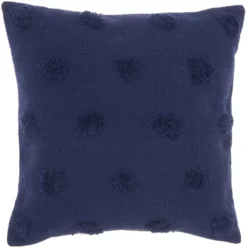 Mina Victory Life Styles Tufted Dots Solid Indoor Throw Pillow 18x18 -Mina Comfort Outlet Store GUEST 4fa2ddf0 9d4d 4593 ac0f 18b5fb7ddb39