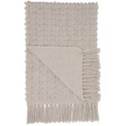 50"x60" Life Styles Cut Fray Texture Throw Blanket - Mina Victory -Mina Comfort Outlet Store GUEST 4fbc5f5b 9603 474d be88 419215fb07ed