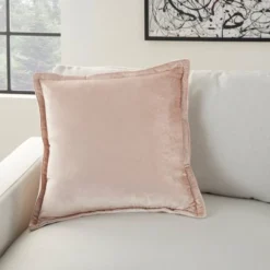 20"x20" Oversize Sofia Solid Velvet Flange Square Throw Pillow - Mina Victory 12 20"x20" Oversize Sofia Solid Velvet Flange Square Throw Pillow - Mina Victory -Mina Comfort Outlet Store GUEST 55832a57 e81a 4114 90b9 d47766049b22