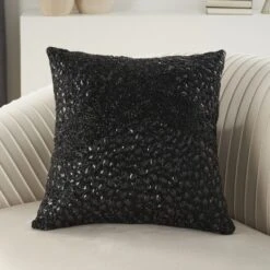 Mina Victory Luminescence Fully Beaded Indoor Throw Pillow -Mina Comfort Outlet Store GUEST 558c3b4e 2fdc 4841 b020 ad08439e213c