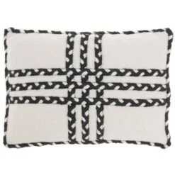 14"x20" Oversize Criss Cross Braids Lumbar Throw Pillow - Mina Victory -Mina Comfort Outlet Store GUEST 5a0ed4d4 a7b1 4436 ac44 61d3710bdcdd