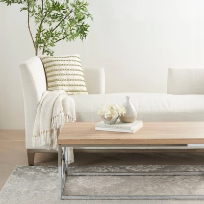 Life Styles Woven Lines And Dots Throw Pillow - Mina Victory 3 Life Styles Woven Lines And Dots Throw Pillow - Mina Victory - Image 3