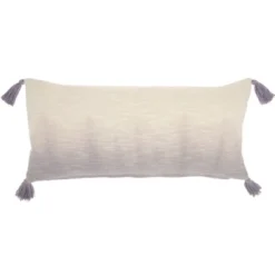 14"x30" Life Styles Ombre Lumbar Throw Pillow With Tassels - Mina Victory -Mina Comfort Outlet Store GUEST 613c1992 4617 403e 9415 eead3f18d8bb