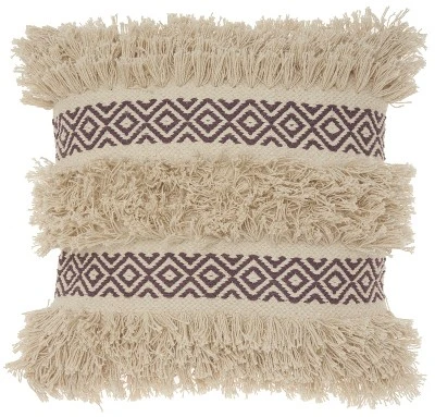 Mina Victory Life Styles Diamond Stripe Texture Throw Pillow 7 Mina Victory Life Styles Diamond Stripe Texture Throw Pillow - Image 7