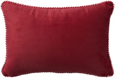 Mina Victory Holiday Pets 12" X 18" Beige Throw Pillow 2 Mina Victory Holiday Pets 12" X 18" Beige Throw Pillow - Image 2