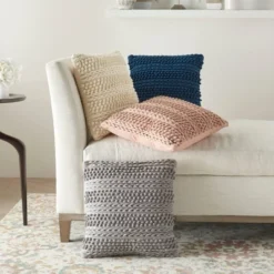 18"x18" Life Styles Woven Striped Square Throw Pillow - Mina Victory -Mina Comfort Outlet Store GUEST 632b5222 5461 4717 9e2c 651ca190c2df