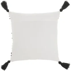 18"x18" Woven Loops Striped Square Throw Pillow With Tassels - Mina Victory -Mina Comfort Outlet Store GUEST 6400e413 322b 4031 a4e8 25776306db73