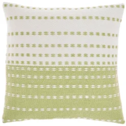18"x18" Woven And Stitched Square Throw Pillow - Mina Victory -Mina Comfort Outlet Store GUEST 646a9498 98a8 4d8a a10a 2ce5dba197c7