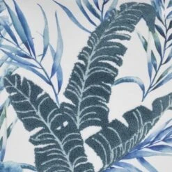 18"x18" Life Styles Towel Embroidered Palm Leave Square Throw Pillow Blue - Mina Victory -Mina Comfort Outlet Store GUEST 65d7a4da e7f7 4770 8d9e 1f077f1d5fff