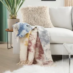 50"x60" Life Styles Hand Stitched Tie-dye Throw Blanket - Mina Victory -Mina Comfort Outlet Store GUEST 685cacea 14ce 443f 8dc3 9b4ca27fea64