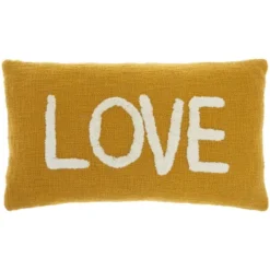 12"x21" Oversize Life Styles 'Love' Tufted Lumbar Throw Pillow - Mina Victory -Mina Comfort Outlet Store GUEST 69f32333 c2f2 44d5 aba1 4f0efb66a590
