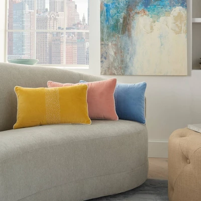 12"x20" Oversize Life Styles Hand Stitched Striped Lumbar Throw Pillow - Mina Victory 5 12"x20" Oversize Life Styles Hand Stitched Striped Lumbar Throw Pillow - Mina Victory - Image 5