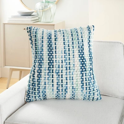 20"x20" Oversize Life Styles Spacedye Basketweave Square Throw Pillow - Mina Victory 4 20"x20" Oversize Life Styles Spacedye Basketweave Square Throw Pillow - Mina Victory - Image 4