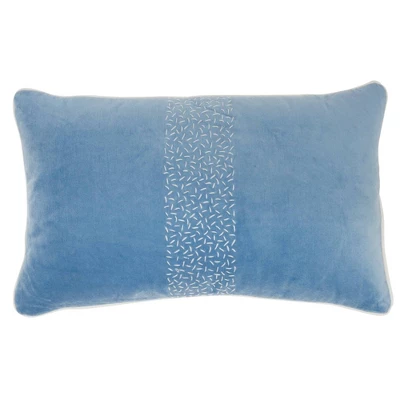 12"x20" Oversize Life Styles Hand Stitched Striped Lumbar Throw Pillow - Mina Victory 7 12"x20" Oversize Life Styles Hand Stitched Striped Lumbar Throw Pillow - Mina Victory - Image 7