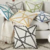 18"x18" Woven Braided Geometric Outdoors Square Throw Pillow - Mina Victory