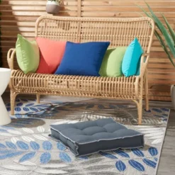 18"x18" Indoor/Outdoor Square Flange Seat Cushion - Mina Victory