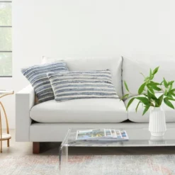 Life Styles Woven Throw Pillow Denim - Mina Victory -Mina Comfort Outlet Store GUEST 78f2b41d 6c66 4a25 b31c 3abcedaa60ee