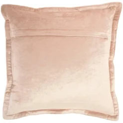 20"x20" Oversize Sofia Solid Velvet Flange Square Throw Pillow - Mina Victory