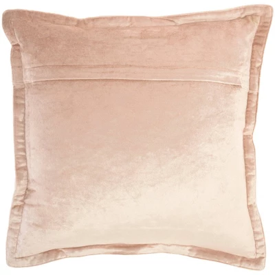 20"x20" Oversize Sofia Solid Velvet Flange Square Throw Pillow - Mina Victory 1 20"x20" Oversize Sofia Solid Velvet Flange Square Throw Pillow - Mina Victory