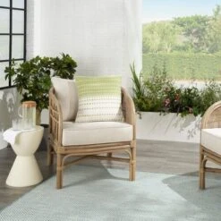 18"x18" Woven And Stitched Square Throw Pillow - Mina Victory -Mina Comfort Outlet Store GUEST 84700f92 bce4 4b83 9f15 101a805f583e