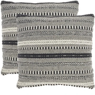 Mina Victory Life Styles Stonewash Braided Pillow Cover Set Of 2 5 Mina Victory Life Styles Stonewash Braided Pillow Cover Set Of 2 - Image 5