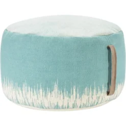 Mina Victory Life Styles Stonewash 20" X 20" X 12" Indoor Drum Pouf With Handle 25 Mina Victory Life Styles Stonewash 20" X 20" X 12" Indoor Drum Pouf With Handle -Mina Comfort Outlet Store GUEST 86fdf449 47b8 4b6f ad19 112a8ba41075
